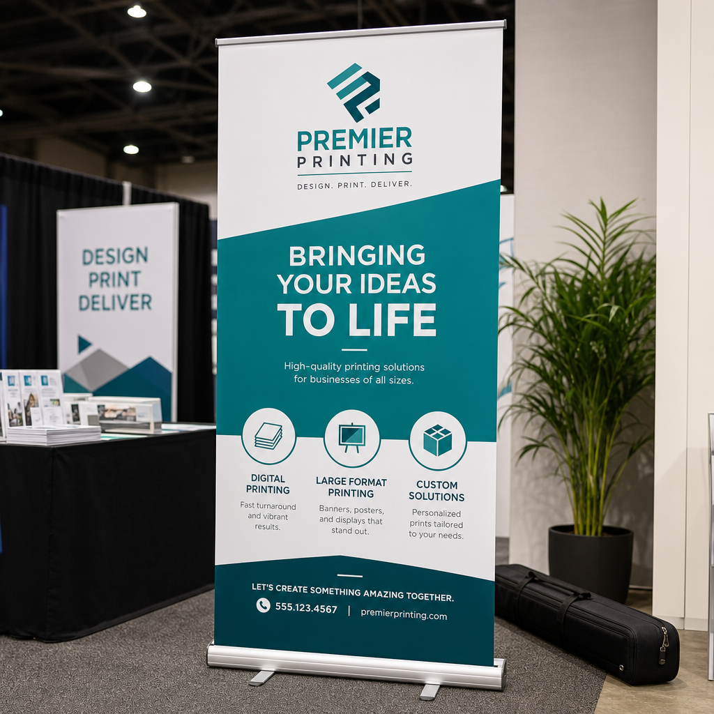 Retractable banner display
